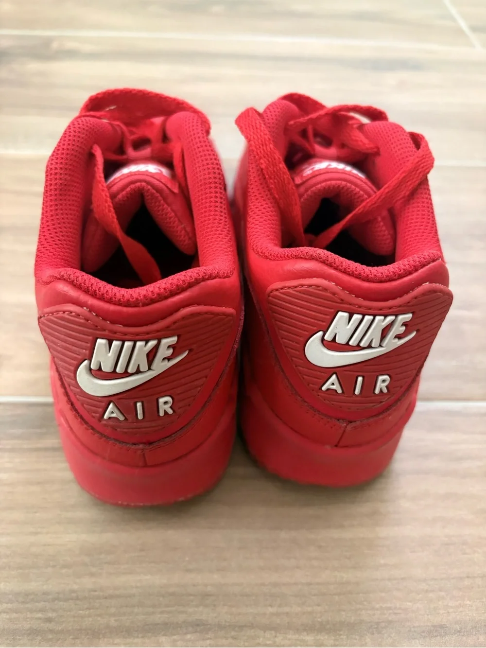 Nike Kids Red Air Max Sneakers Size 4.5Y - Used